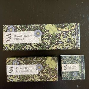 V&A Self Care Gift Bundle Hand Cream Lip Balm Emery Boards